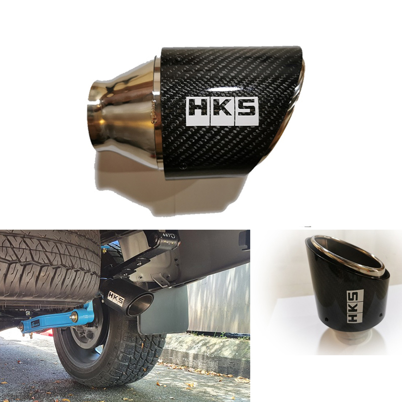 Hks Muffler Pipa Knalpot Mobil Bahan Carbon Stainless Steel Glossy