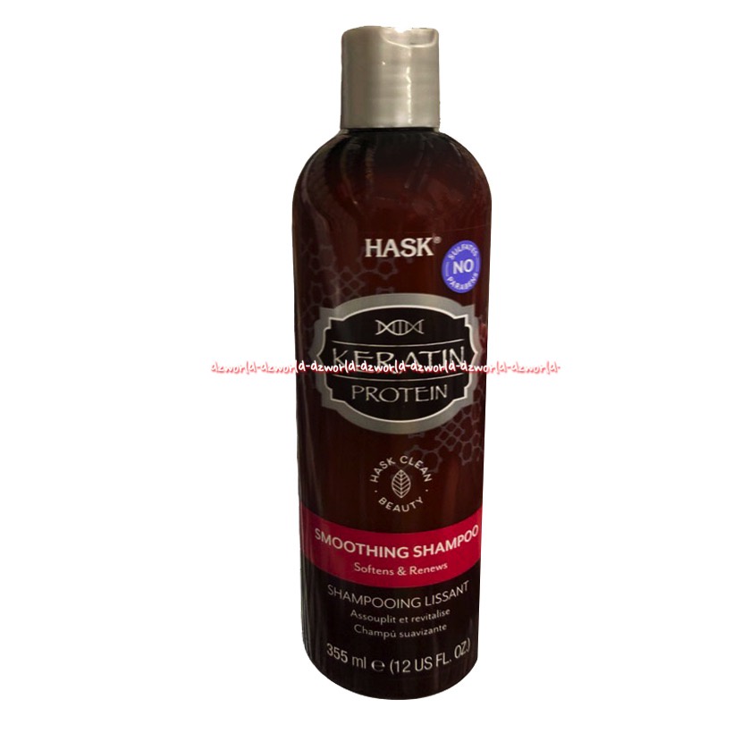 Hask Shampoo 335ml Biotin Boost Keratin Protein Macadamia Oil Repairing Moisturizing Nourishing Shampoo Strenghtnens Dengan Minyak Argan Alami