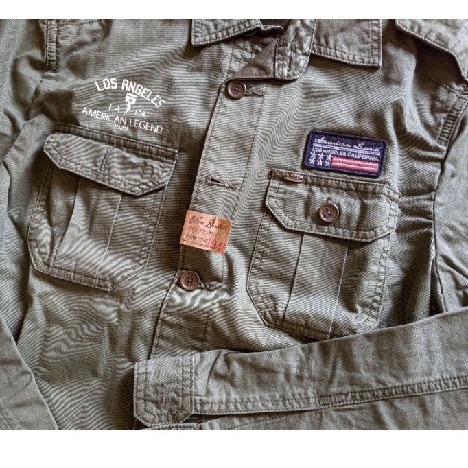 Kemeja Motorcycle Von Dutch Hijau