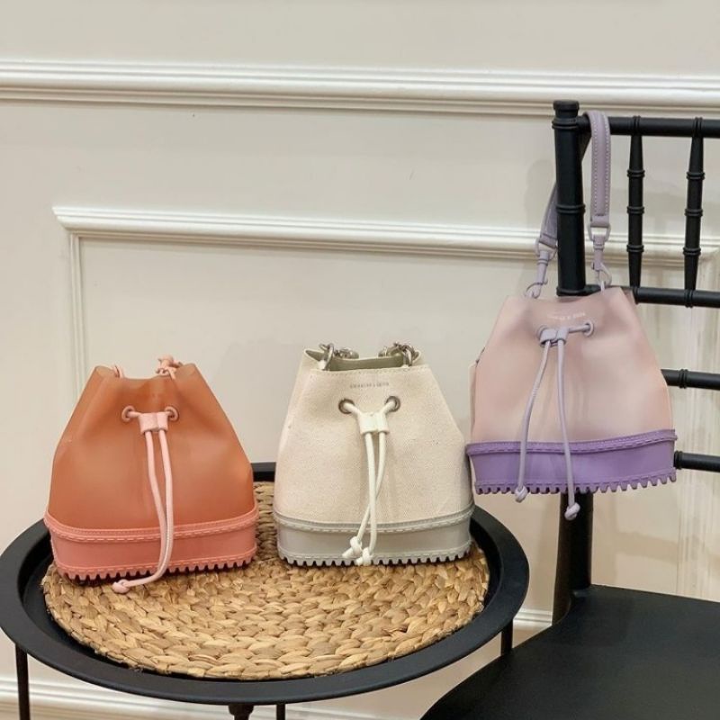 Charles And Keith Bucket Bag New