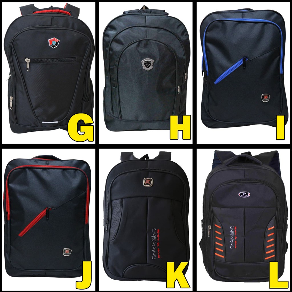 SERBA 50 RIBU Backpack Polo Tas Sekolah SMP SMA Cewek Cowok Ransel Laptop Murah Bagus Berkualitas