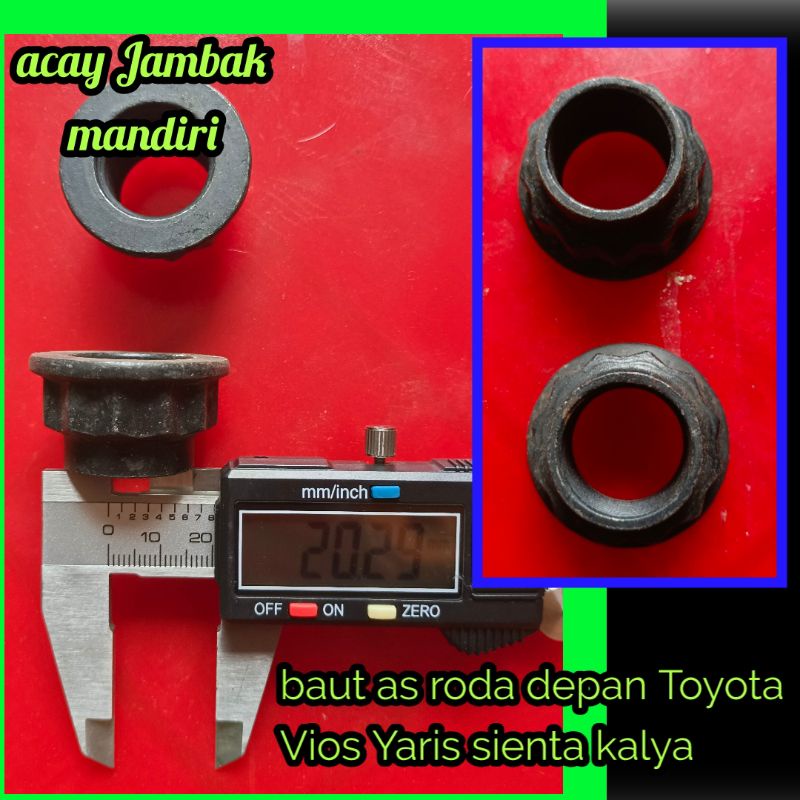 mor as roda depan mobil Toyota Vios Yaris sienta kalya