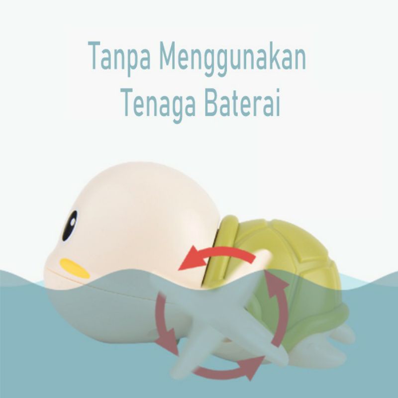 LBS Mainan Mandi Anak Bentuk Kura Kura Berenang Di Kolam Renang/ Toy Turtle