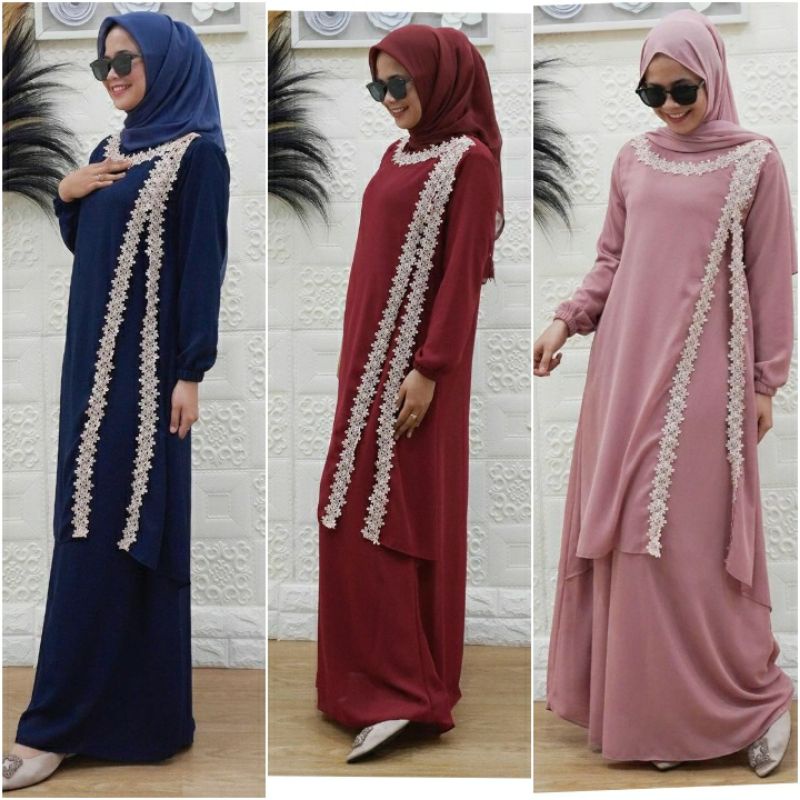 GAMIS MALAYSIA RENDA BELAH SAMPING