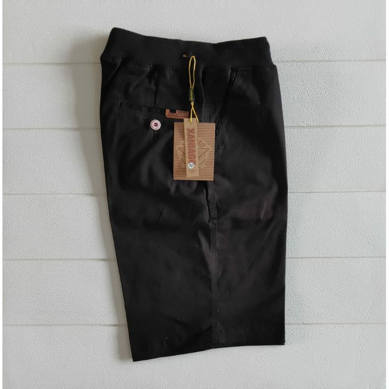 Celana jumbo pria Chinos kolor rip pria celana pendek kain katun chinos kolor jumbo