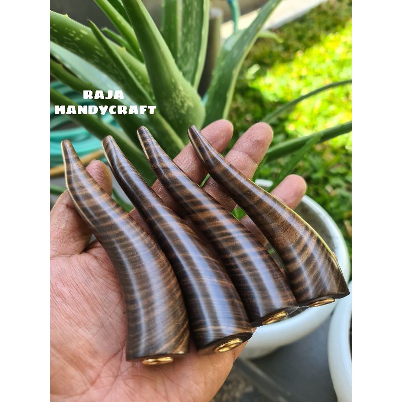 pipa once kayu bertuah kalimosodo barek model jumbo panjang 12 cm 100 % asli