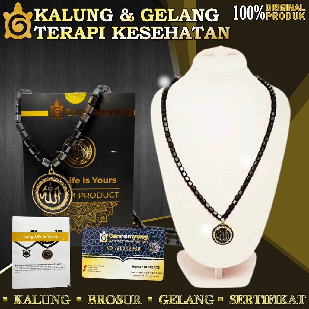 Kalung Terapi Kesehatan Gannamyong Kalung Bio Energy Ion Negatif