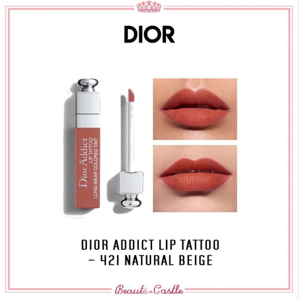 natural beige dior lip tattoo