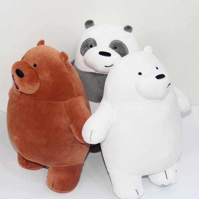 Boneka Panda Boneka Beruang Cokelat Boneka Bare Bear ORIGINAL MINISO