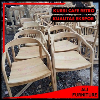 Kursi Cafe Kayu Terbaru Dengan Desain Minimalis Modern Dari Bahan Kayu