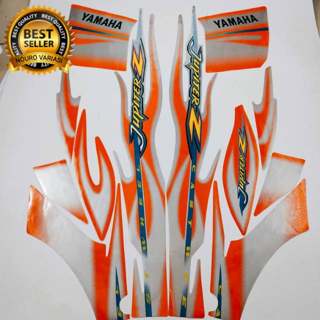 striping yamaha jupiter z oren silver 2005 list body motor standar