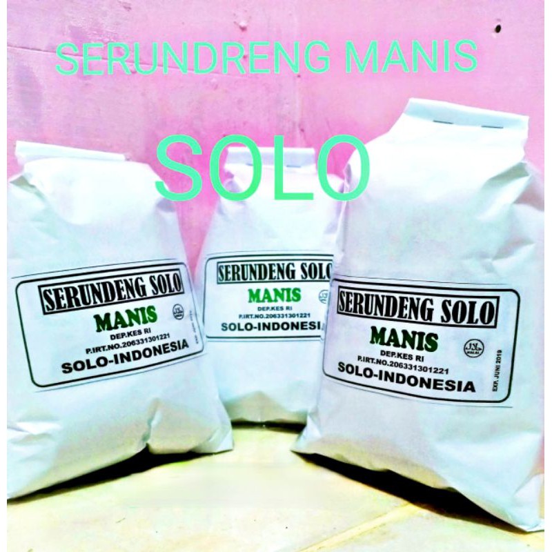 

SRUNDENG/SERUNDENG SOLO/MANIS/PEDAS/OLEH-OLEH KHAS SOLO/250gr