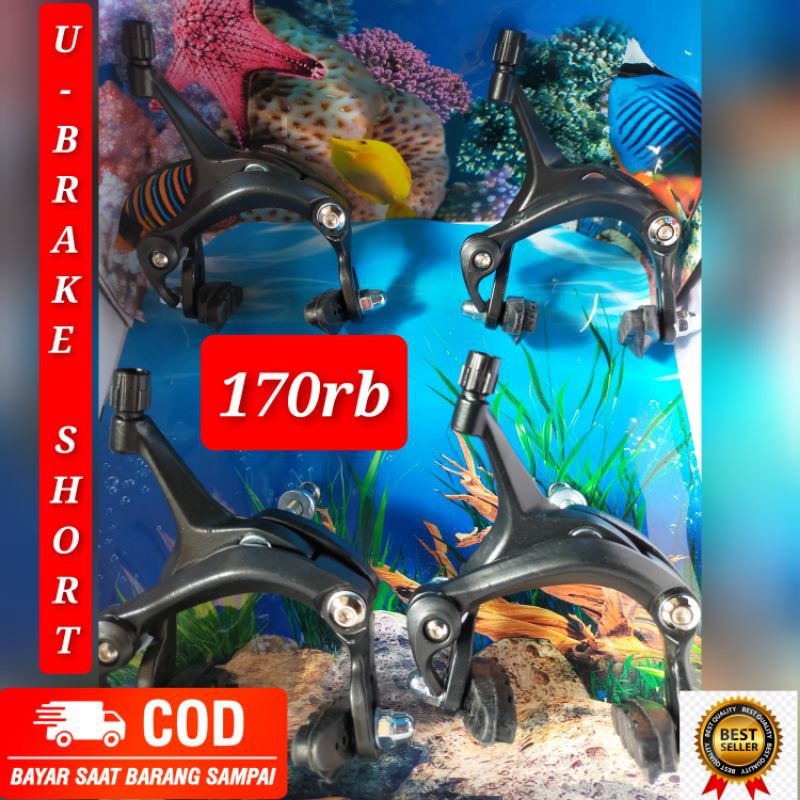 U brake rem sepeda balap u brake Alloy model tektro short