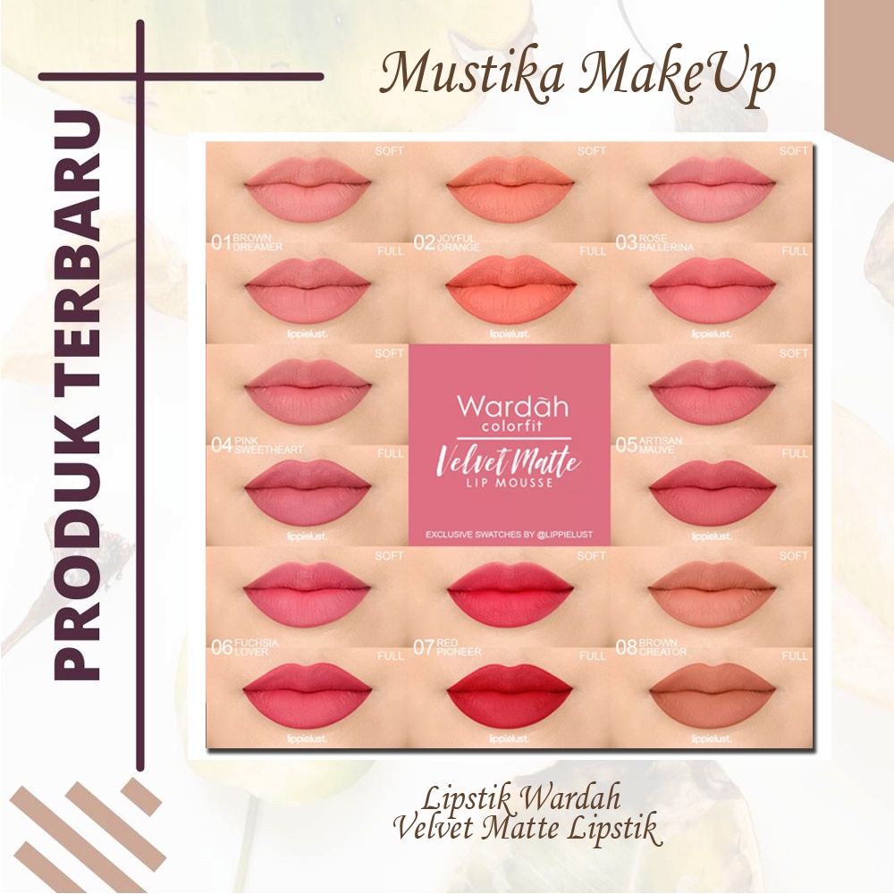 Lipstik Wardah Velvet Matte Lipstik