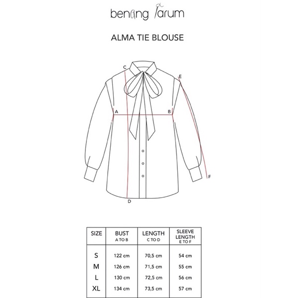 ALMA TIE BLOUSE - BENANG JARUM