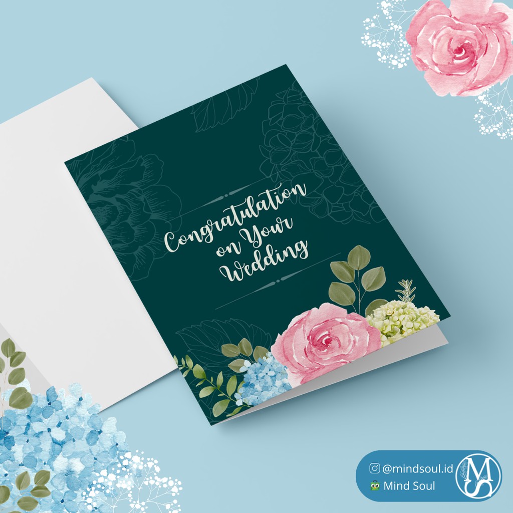 Jual Kartu Ucapan Pernikahan / Kartu Ucapan Wedding / Greeting Card