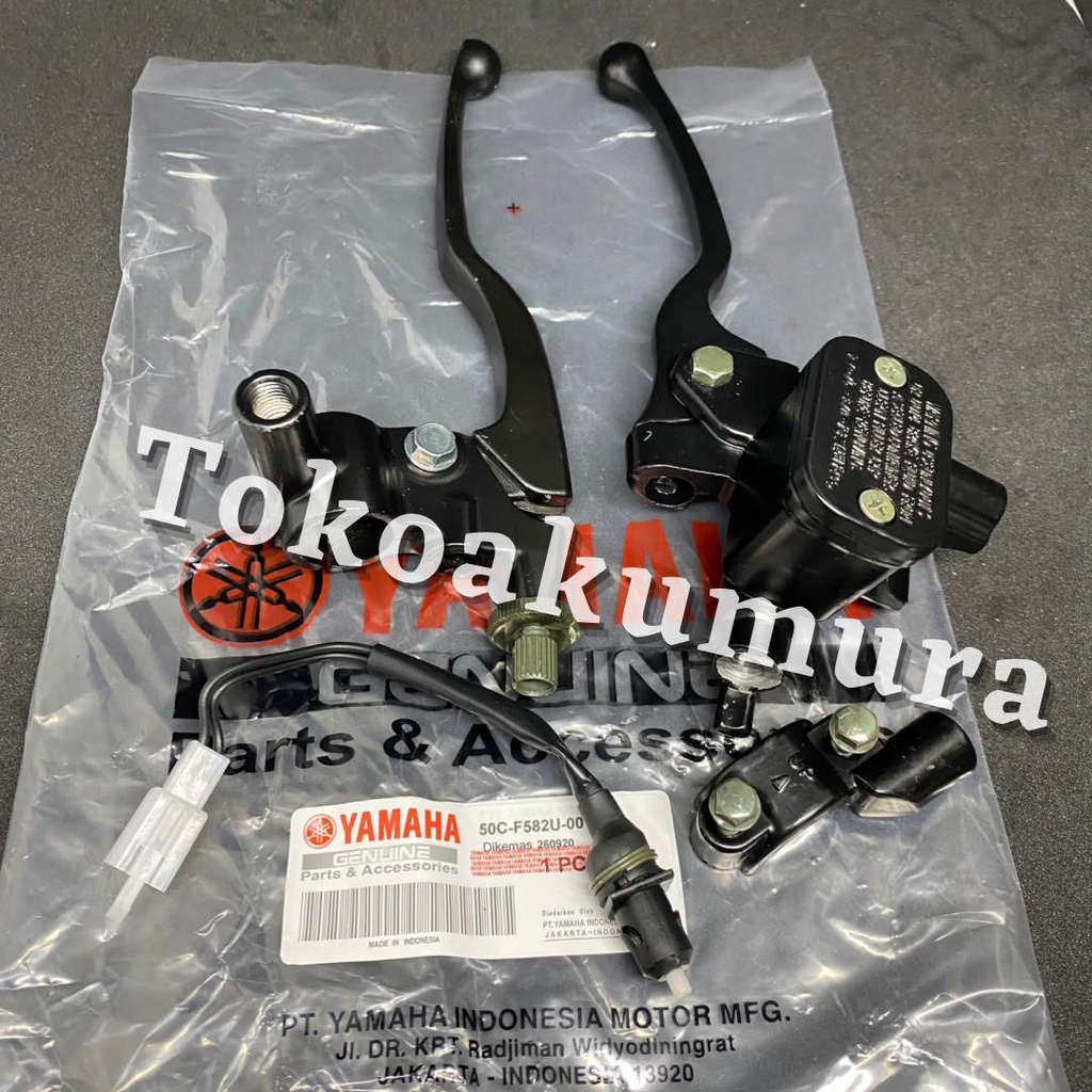 master rem atas assy Jupiter mx hitam dudukan spion kiri hendel kopling plus baut stelan kopling