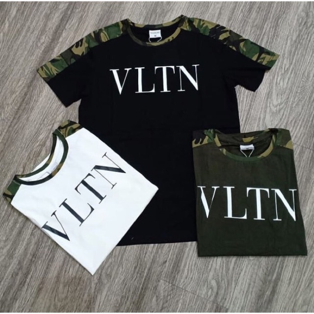 Kaos VLTN Logo Camo Shoulder List Series