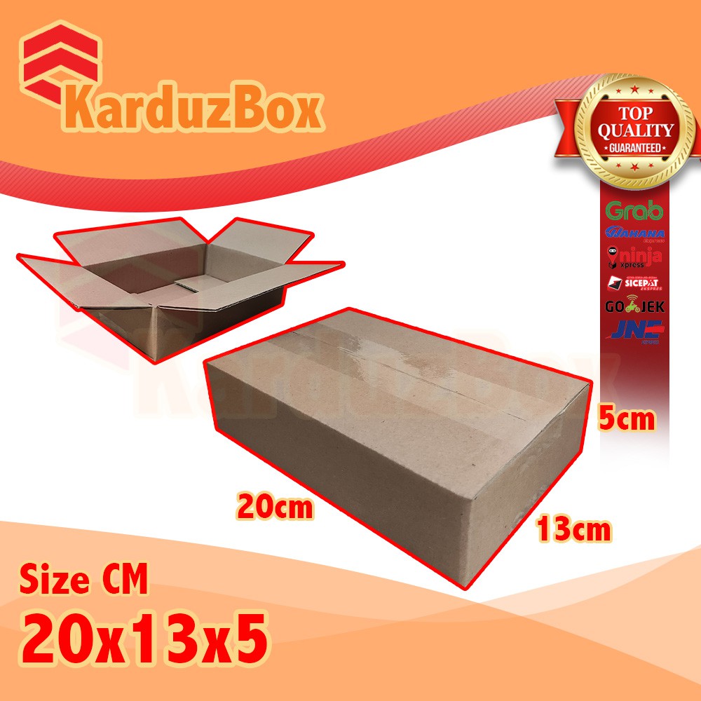 

20x13x5 kardus box packaging POLOS BARU