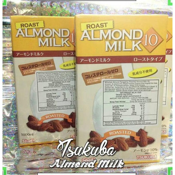 

SUSU ALMOND LOW CARB MILK 1L TSUKUBA keto ORIGINAL ROASTED