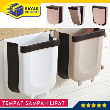 Tempat Sampah Lipat Gantung Portable Kotak Keranjang Kantong Buah Bag