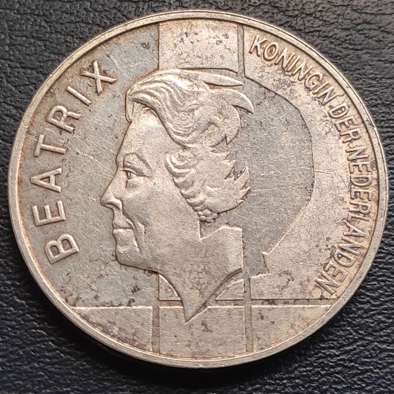Koin Perak Kuno 10 Gulden Beatrix Nederland Tahun 1994 Silver Coin