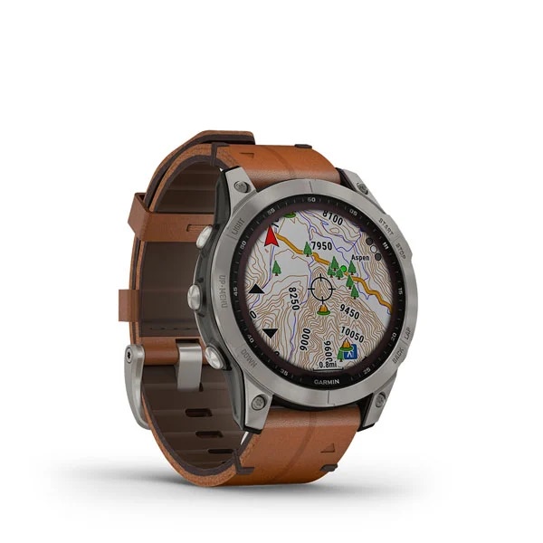 Garmin Fenix 7 Sapphire Solar Chestnut Leather Band - Garansi TAM 2 Tahun