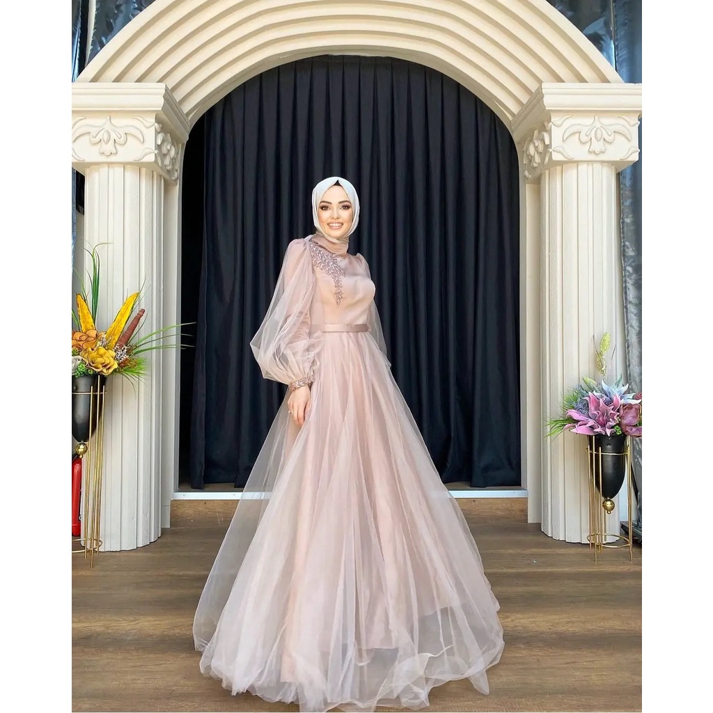 QUEEN EIJAZ GAUN tulle tutu / baju pesta / prewedding / wisuda / gamis kondangan / couple / tersedia ukuran kecil hingga jumbo