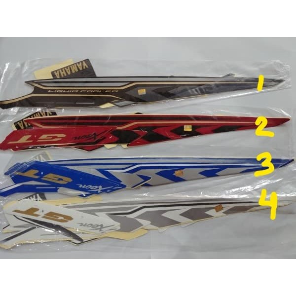 Striping lis&Stiker Body&Stiker Motor Xeon GT 125 2014