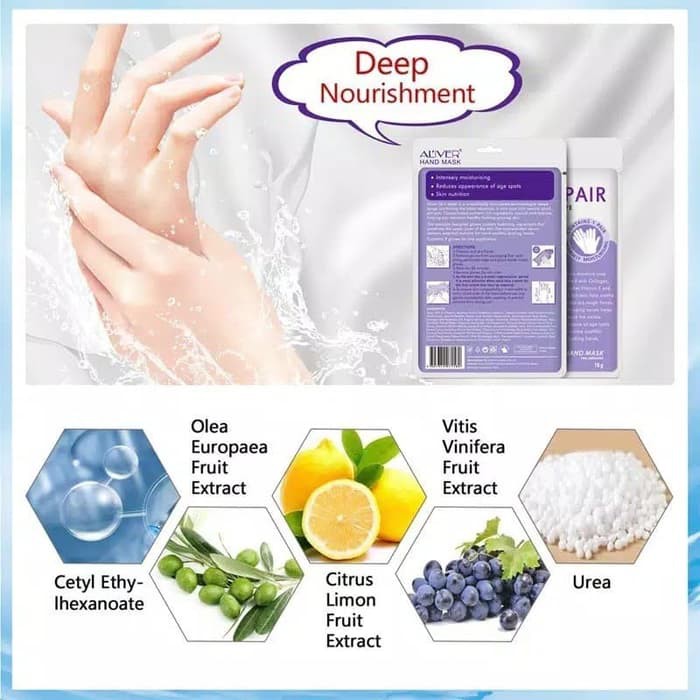 Hand Mask Exfoliating Removal Dead Skin Collagen Masker Tangan