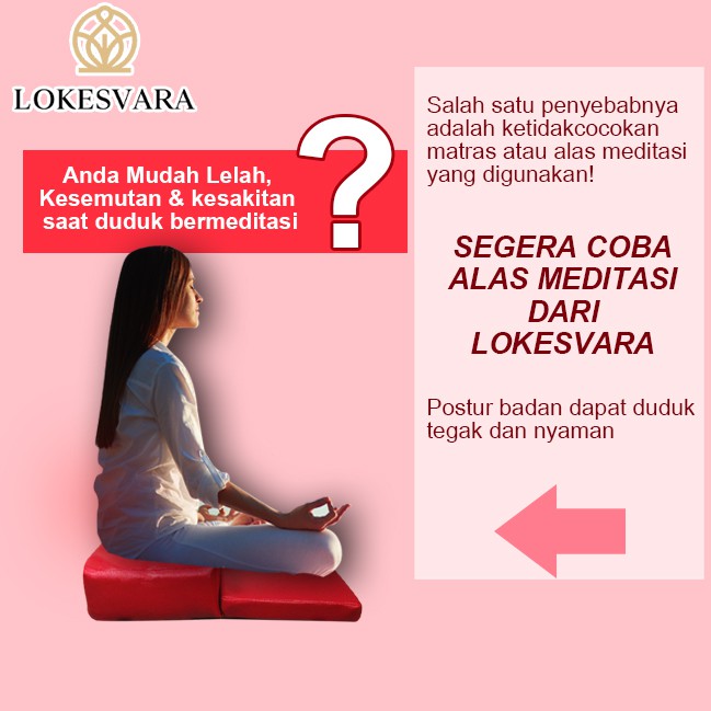 Matras/Bantal/Alas Meditasi (Bantal Doa) Persegi Extra High 50x50X10cm