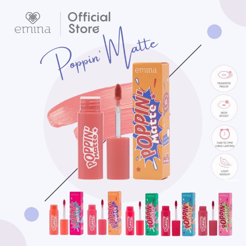 Emina Poppin Matte 4.5g | Lip Cream