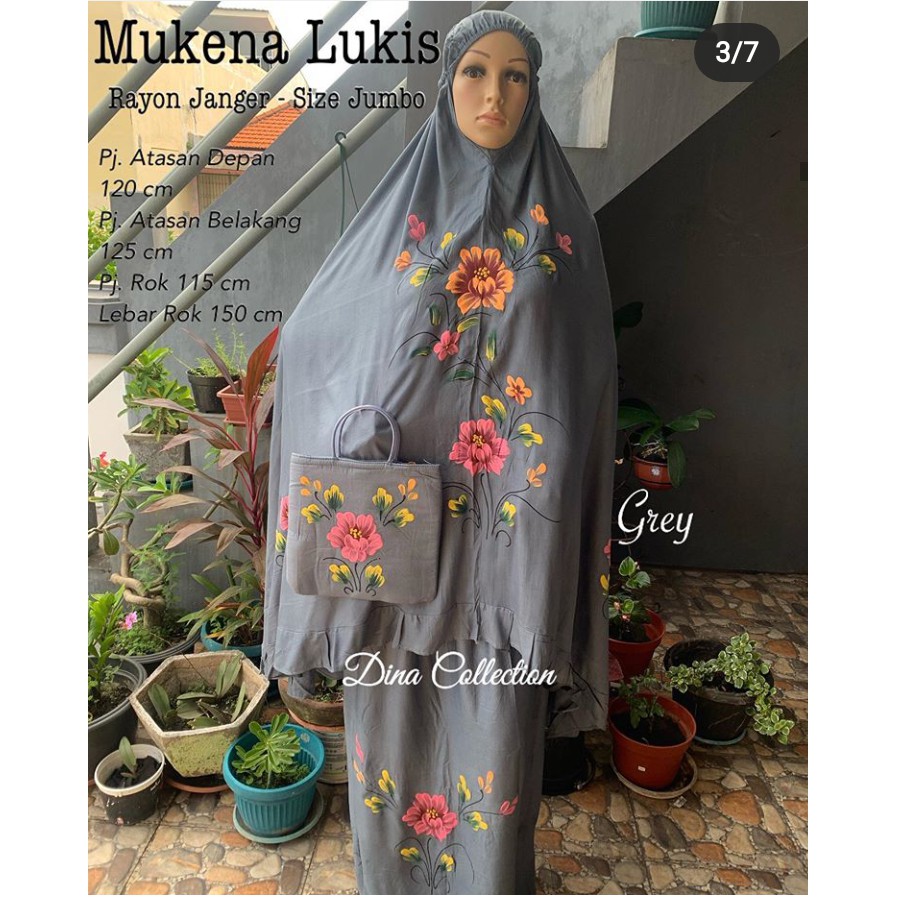 Mukena Lukis Jumbo Rayon Janger