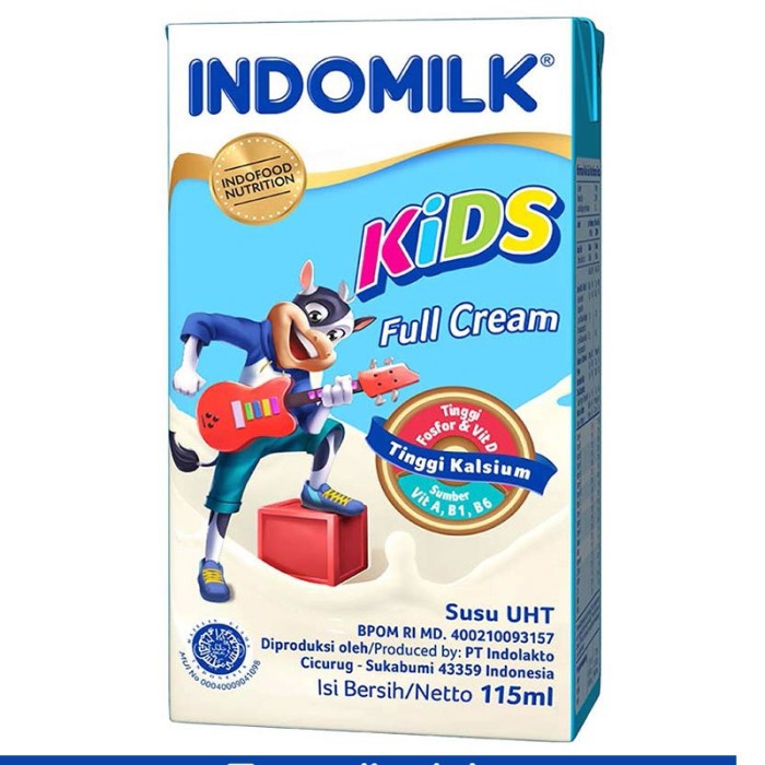 

Indomilk Susu Cair Uht Kids Full Cream 115Ml