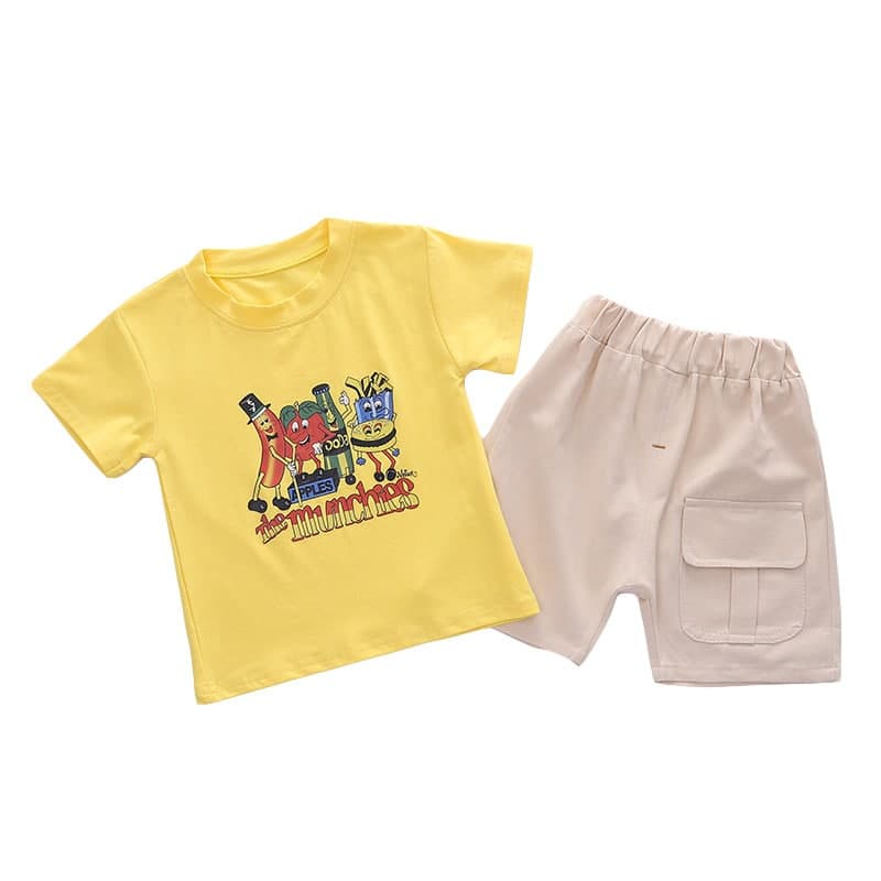 Promo !! Setelan anak cowok import / Setelan kaos anak / Setelan apples the ukuran 1-4 tahun