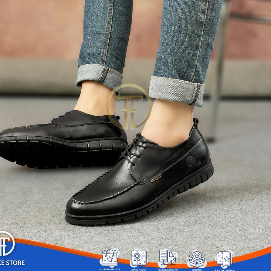10.10✔️TKC x GROOT - Sepatu Pantofel Formal Kulit Sapi Asli Pria Original Kualitas Premium Warna Hit