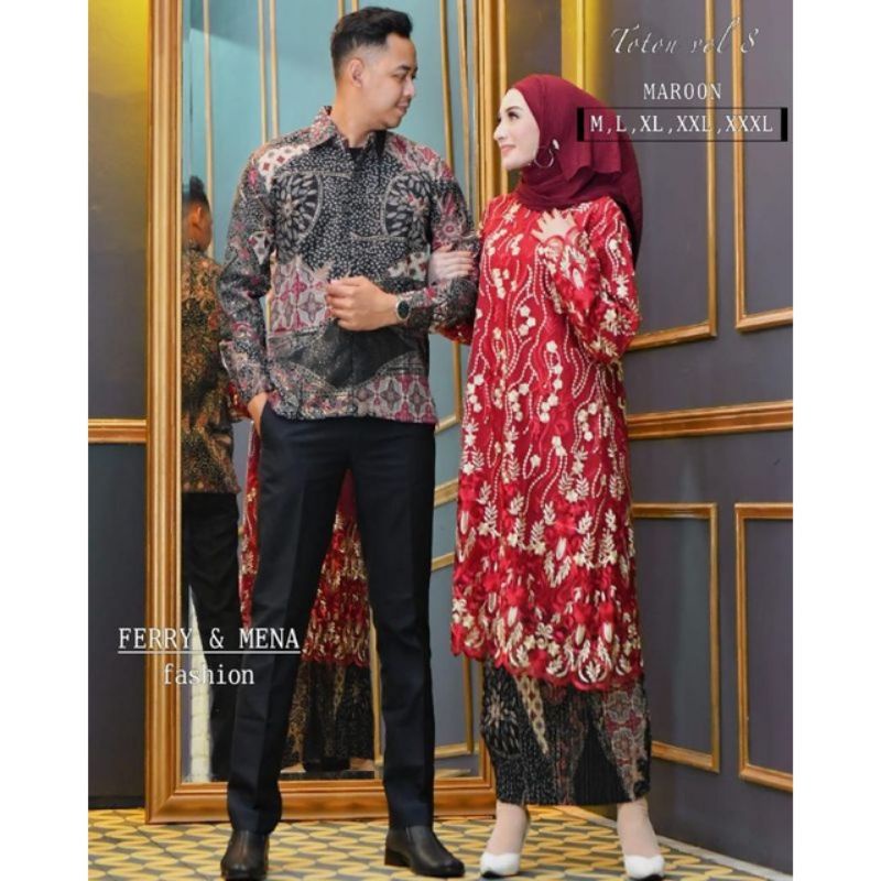 Set couple kebaya/couple kebaya tunik/kebaya tunik couple