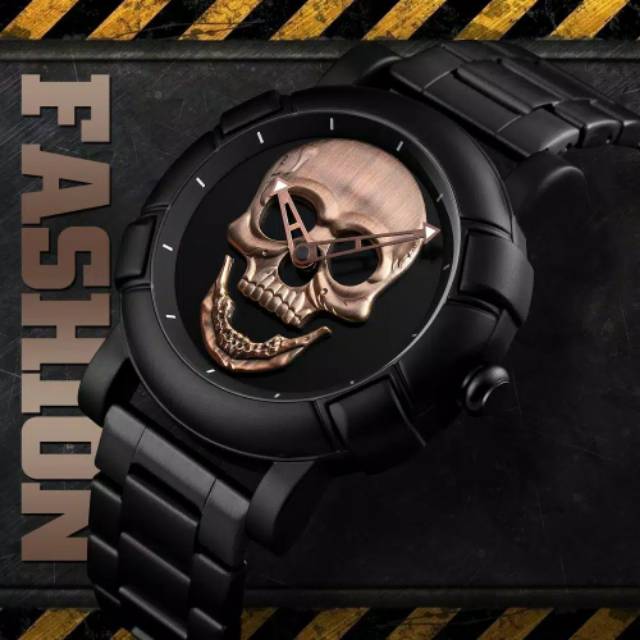 Jam Skmei 9178 original skull tengkorak bergaransi free GIFT box