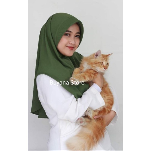 Hijab Bergo Pinguin Crinkle Airflow Simple Pet Jilbab Oval Crinkle Airflow