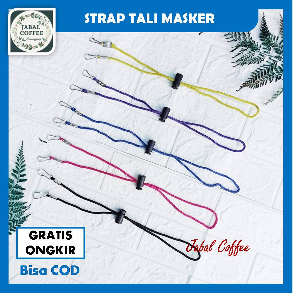 Gantungan Tali Masker /Kalung Strap Masker Tali /Pengait Masker Stopper /Mask Strap Paracord Ovidivo J161