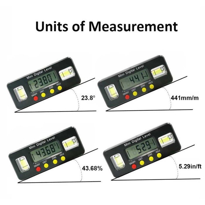 Digital Inclinometer Protactor Level Magnetics Angle Finder -AK31