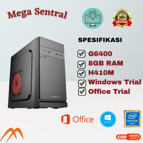 Jual Paket Pc Rakitan G Gb Ram Mb H M Ssd Shopee Indonesia