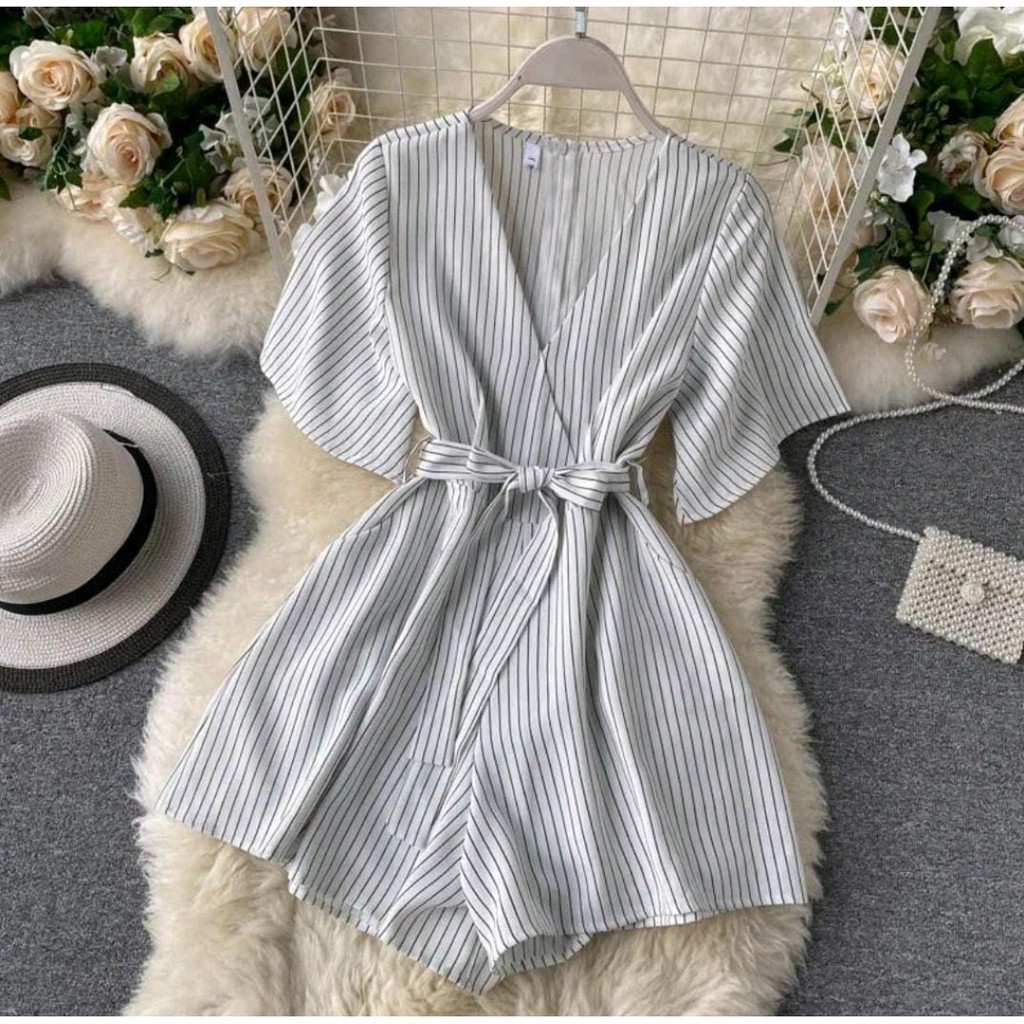 *[HNFK] Jumsuit Soila / Jumpsuit Pendek Korea / Jumpsuit Elene / Baju Jumpsuit Wanita Terbaru / Jumpsuit salur