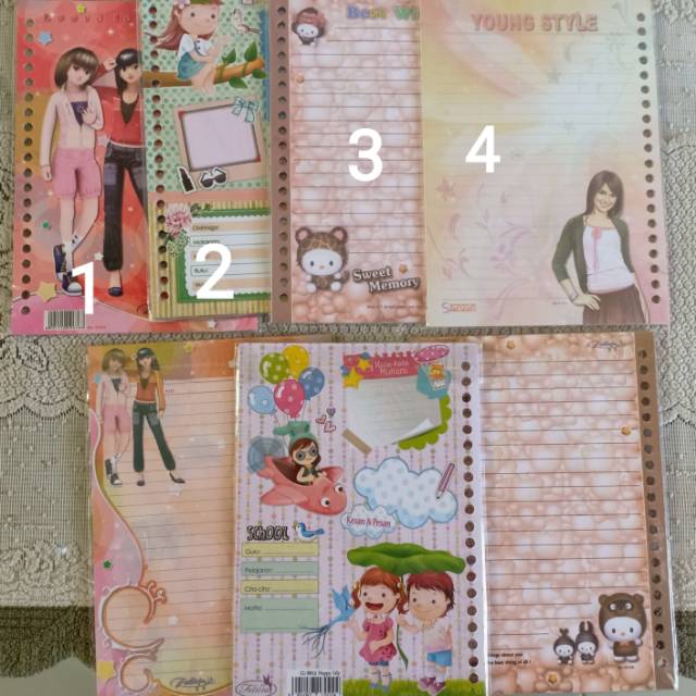 Kertas Isi Binder / Kertas Isi File Gambar Lucu