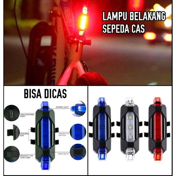 LAMPU SEPEDA USB / LAMPU SEPEDA USB CHARGE