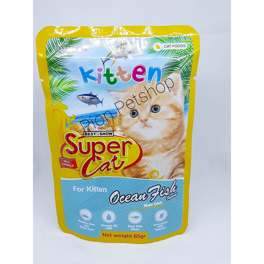 Super Cat Pouch 85gr/Makanan Basah untuk Kucing 85gr