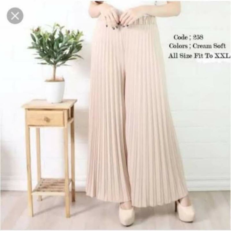 Kulot plisket Celana kulot plisket Celana kulot wanita