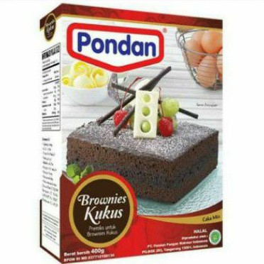 

pondan brownies kukus 400gr