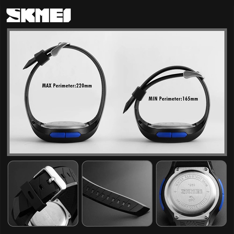 SKMEI 1269 Jam Tangan Wanita Digital Rubber WK-SBY