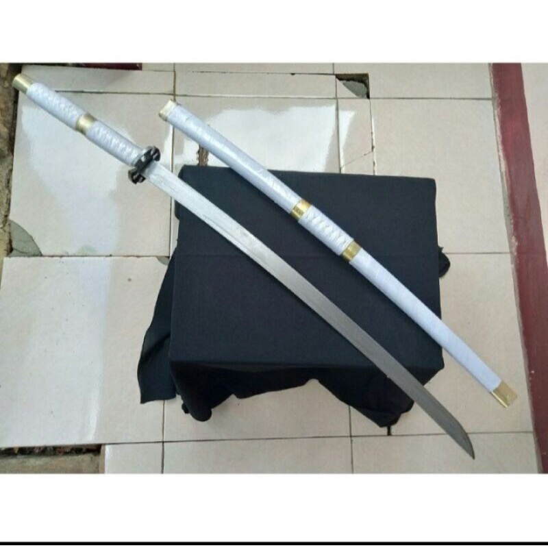 KATANA SAMURAI WAKIZASHI ZORO KUNGTO  PUTIH